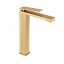 Grifo lavabo alto monomando oro cepillado Pisa de Imex